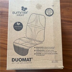 Summer Infant DuoMat Car Seat Protector - Brown Kraft Box
